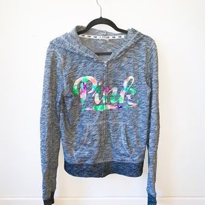 Tropical PINK zip-up